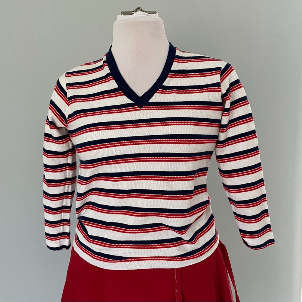 Pandora Red White and Blue Long-sleeved T